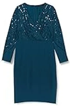 Dorothy Perkins Groene geborduurde wikkelrok voor dames, 14, , 40