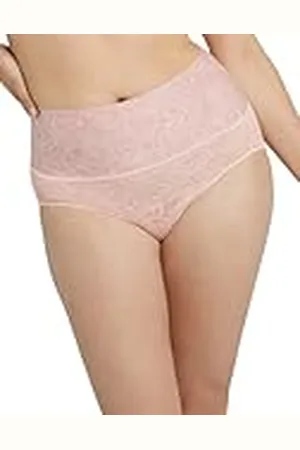Maidenform Shapewear ondergoed voor dames, shapewear slipje met hoge taille, shapewear, figuurcorrigerende slip, stevige controle, Ombre Rose Print-Sheer Lichtroze, XL