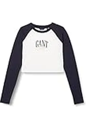 GANT Meisjes Slim Raglan Contrast LS TOP T-shirt, , Standaard, , 122/128 cm