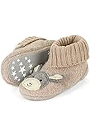 Sterntaler Uniseks kinderpantoffels baby pantoffels vilt ezel Emmi, , 18 EU