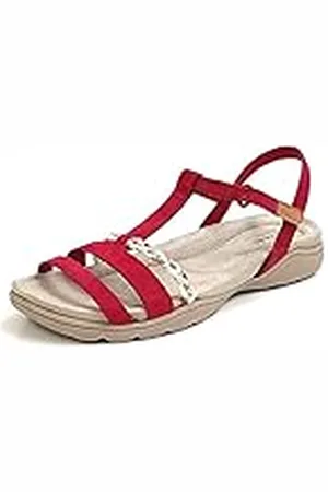 Clarks Amanda Tealite Sport sandalen, rood nubuck, 36 EU, , 36 EU