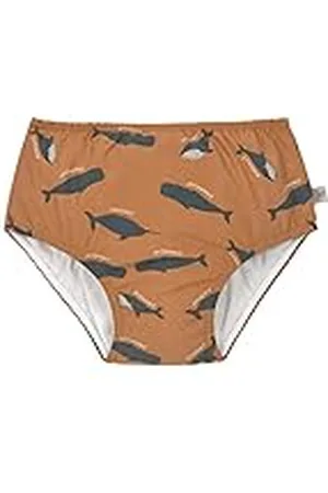 LÄSSIG LÄSSIG Baby Kinderen Zwemluier Zwemluier Zwembroek/Zwem Diaper Walvis Caramel, 13-18 Maanden, Maat: 86