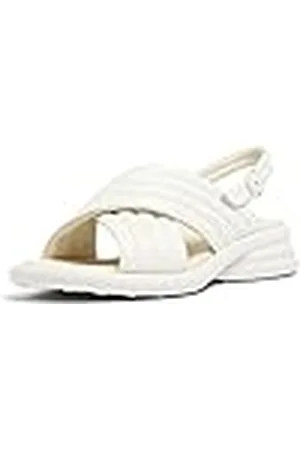 Camper Spiro Heeled Sandaal voor dames, wit natuurlijk, 35 EU, , 35 EU