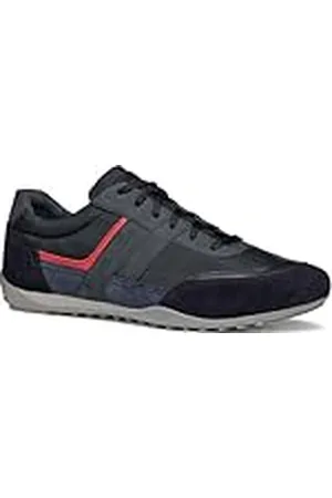 Geox U Wells A Sneakers voor heren, marineblauw, 46 EU, , 46 EU