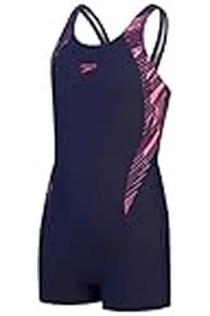 Speedo Hyperboom Splice Legsuit voor meisjes, chloorbestendig, sneldrogend, stretchstof, comfortabele pasvorm, 1 stuk legging (verpakking van 1), , 7-8 jaar