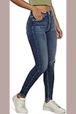 Calvin Klein Jeans Skinny broek met hoge taille voor dames, , 28W / 30L