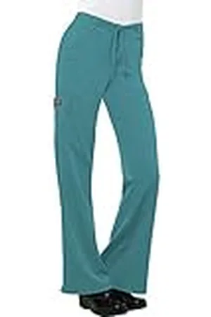 Dickies Dames zieke huisbroek Xtreme Stretch Fit trekkoord, flare benen, broek met trekkoord, blauw-groen/een vleugje paradijs (Trace Of Paradise), 3XL groot, , 3XL stor