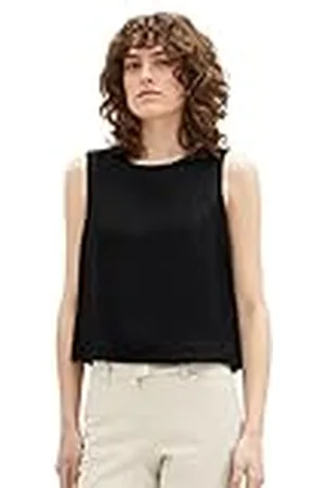TOM TAILOR Dames 1036710 blouse, 14482-Deep Black, 38, , 38