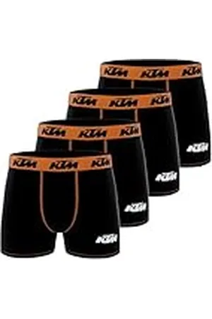 KTM Boxershorts voor heren, microvezel, racing, motorcross (4 stuks), , L