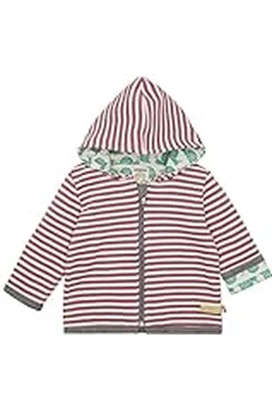 loud + proud Uniseks baby strepen, GOTS-gecertificeerd, omkeerbare jas, , 50/56 cm