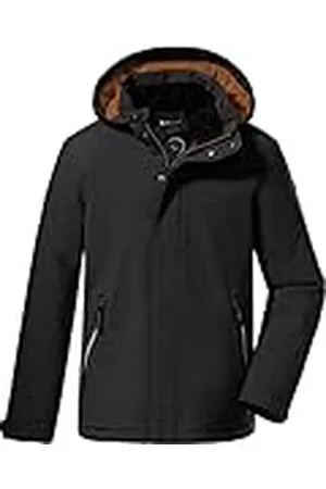 Killtec Jongens Outdoorjack/functioneel jack met capuchon KOW 206 BYS JCKT, black, 116, 38844-000