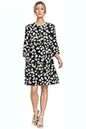Taifun Jurk voor dames, Schwarz Gemustert, 38