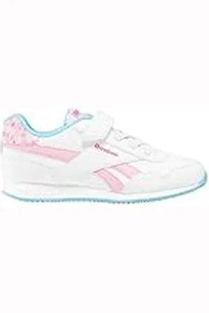 Reebok Royal Cl Jog 3.0 1v hardloopschoenen voor meisjes, Wit Astrorose Digitaalblauw, 2 UK