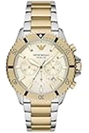 Emporio Armani Heren Analoog Quartz Horloge met Roestvrij Stalen Band AR11606, , Modern