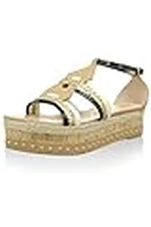 Roberto Cavalli Sandalen met sleehak, beige, EU 38