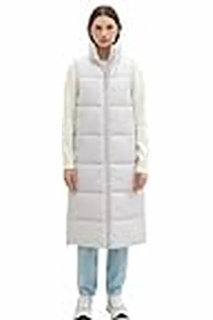 TOM TAILOR TOM TAILOR-denim denim dames gilet in lange stijl