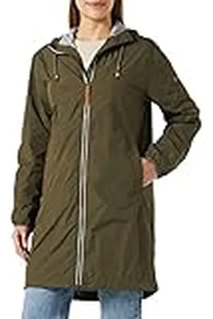 Camel Active Womenswear Dames 310500/1R26 Coat, donker kaki, 48, , 48