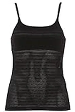 Emporio Armani All Over Logo Mesh Underwear Tank T-shirt Dames, , XL
