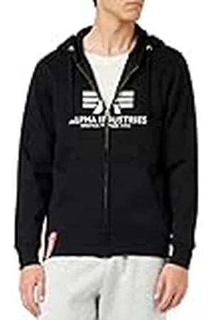 Alpha Industries Basic Zip Hoody Sweat met capuchon voor heren Black