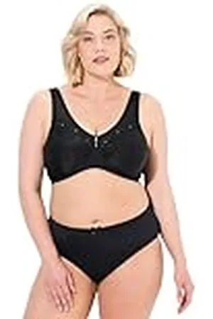 Ulla Popken Dames grote maten grote maten plus size ontlastingsbeha Kelly, zonder beugel, kant, , 110F