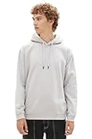 TOM TAILOR Basic hoodie voor heren met geborduurd logo, , XL