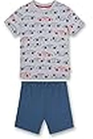 Sanetta Jongens 233448 pyjama kort, lichtgrijs melange, 116, , 116 cm