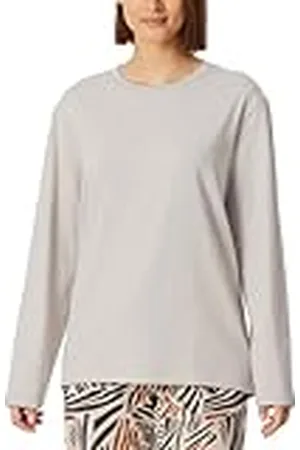 Schiesser Dames slaapshirt lange mouwen katoenmix Relax pyjama top, , 42, , 42