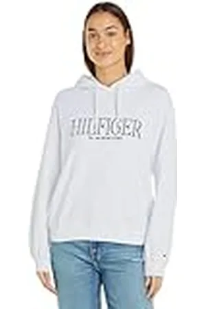 Tommy Hilfiger Vrouwen Reg MDN Hilfiger Hoodie Sweatshirts, , M