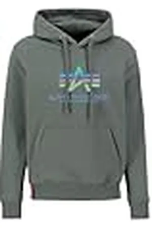 Alpha Industries Basic Hoody Rainbow Ref. Print voor heren S