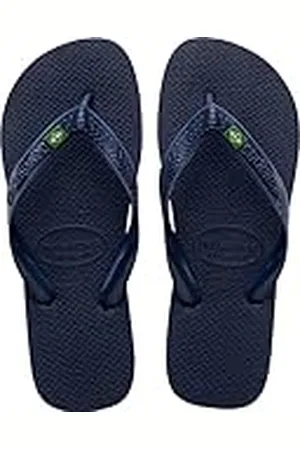 Havaianas Unisex volwassenen, Brazilië, slippers, marineblauw, 4,5/5 VK