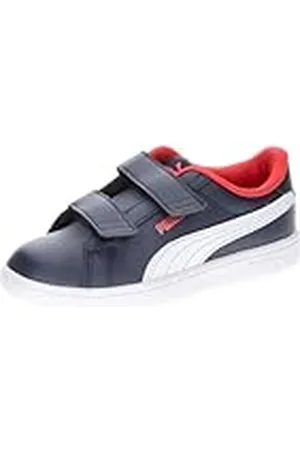 PUMA Unisex kinderen Smash 3.0 L V Ps sneakers, Navy Wit Voor Altijd Rood, 34 EU
