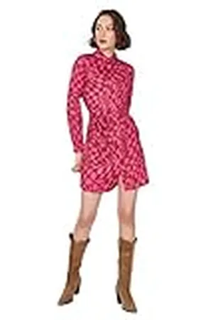 Trendyol Dames mini-blousejurk regular fit geweven stof jurk, , 38