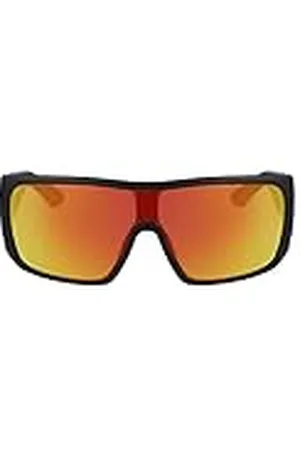 Dragon Heren Rocker Zonnebril, Mat Zwart met Lumalens Red Ion Lens, One Size, , One Size