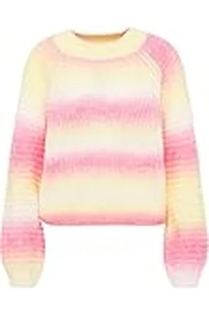 myMo Dames gebreide trui 12419584-MY01, geel roze meerkleurig, XL/XXL, , XL/XXL