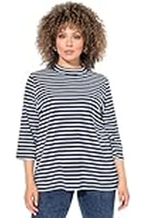 Ulla Popken Damesshirt met lange, , 62-64