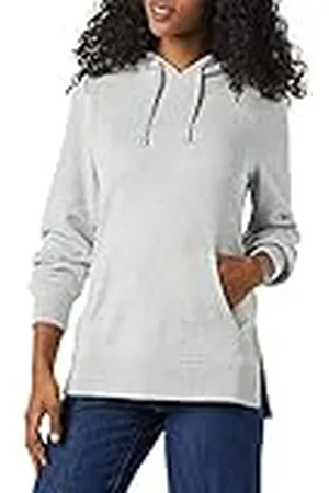 Amazon Dames French Terry Hooded Tuniek Sweatshirt, Grijs Heather, XX-Large