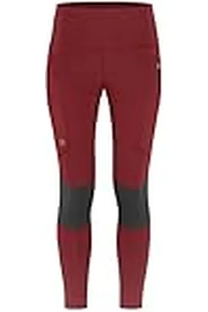 Fjällräven Abisko Trekking Tights Pro W sportbroek voor dames, Granaat Rood IJzer Grijs, S