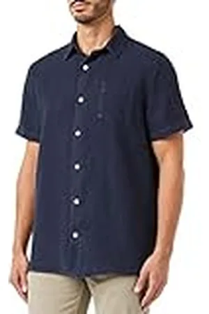 Armor.lux Armor Lux Shirt met korte mouwen, comfort, eenvoudige kraag, marineblauw deep, M heren, , M