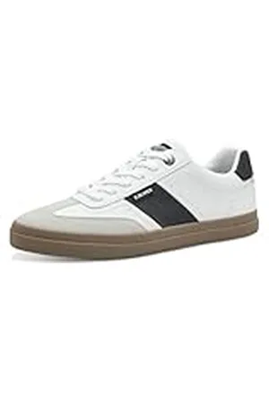 QS by s.Oliver Low 5-13609-44 Sneakers voor heren, wit/zwart, 44 EU, , 44 EU