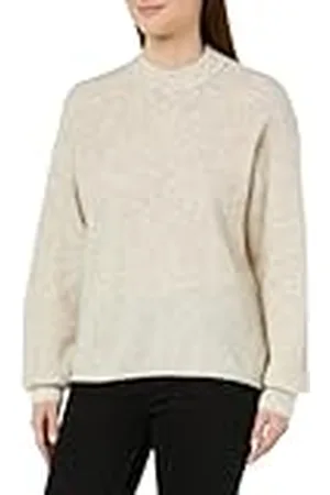 Kaffe Damestrui met ronde hals, relaxte pasvorm, lange mouwen, Fuzzy Rib Knit, , S