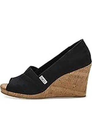 TOMS Klassieke espadrille-damessandaal met sleehak, 42 EU