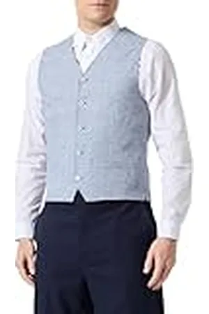 JACK & JONES JPRRIVIERA linnen Waistcoat kostuumvest voor heren, , 50, , 50