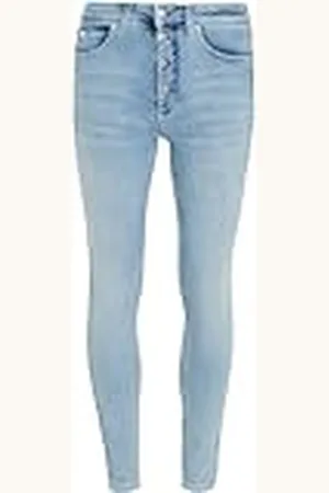 Calvin Klein Jeans Hoge taille Super Skinny Enkelbroek voor dames, , 30W