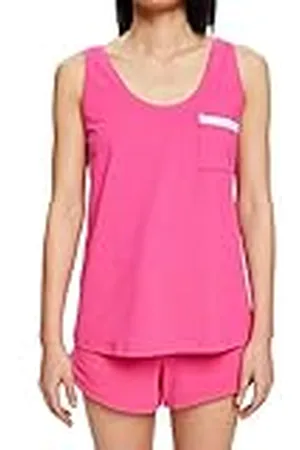 ESPRIT Dames Cotton Holiday Nw Ocs Tank Pyjamabroek, , 38