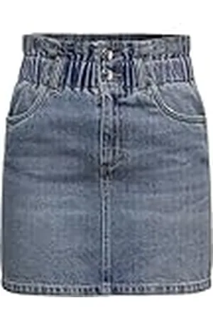 ONLY Paperbag Jeansrok voor dames, blauw (medium blue denim), XS