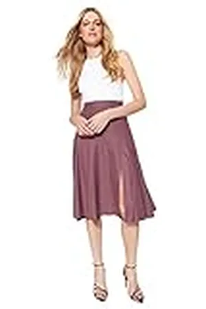 Trendyol Vrouwen Midi uitlopende rok geweven rok, , 36, , 62