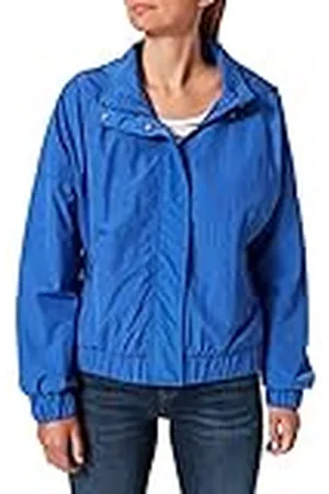 Urban classics Damesjas Oversized Windbreaker Shiny Crinkle Nylon Jacket, Dames Windrunner met wijde mouwen voor vrouwen, in 2 kleuren, maten XS - 5XL, , S