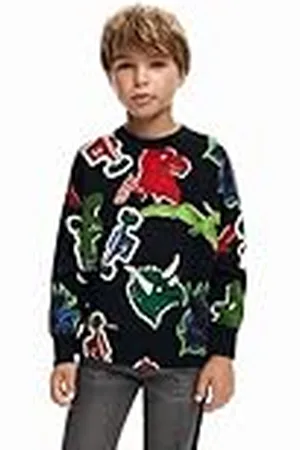 Desigual Jongens Boy Flat Knit Pullover Lange Mouwen Sweatshirt, , 12 Jaar