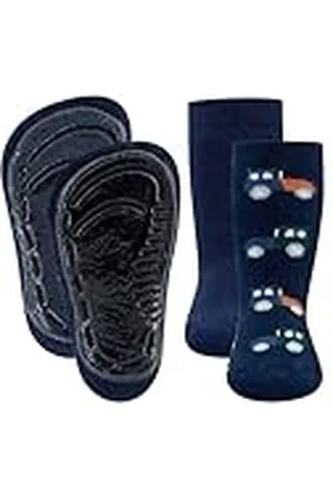 Ewers Set van 2 stoppersokken, trekker, sokken met antislipzool voor jongens, antislipsokken met rubberen zool, made in Europe, 2 paar antislip kindersokken voor jongens, maat 29-30,