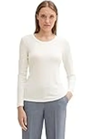 TOM TAILOR T-shirt met lange mouwen voor dames, , 3XL